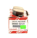 TOYOTA BRAKE PADS REAR GENUINE 04466-52121